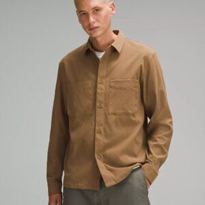 Lululemon Relaxed-Fit Long-Sleeve Button-Up Shirt - Medium - Color: Allspice